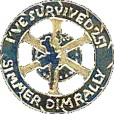 Simmer Dim motorcycle rally badge from Stuart Tod
