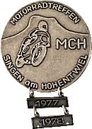 Singen motorcycle rally badge from Jean-Francois Helias