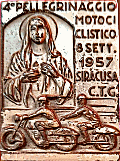 Siracusa motorcycle rally badge from Jean-Francois Helias