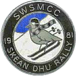 Skean Dhu motorcycle rally badge from Ted Trett