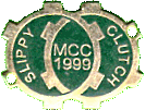 Slippy Clutch motorcycle rally badge from Scobie Foley