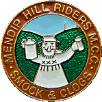 Smock & Clogs motorcycle rally badge from Jean-Francois Helias