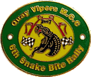Snake Bite motorcycle rally badge
