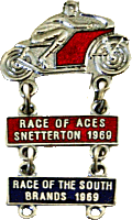Snetterton motorcycle race badge from Jean-Francois Helias