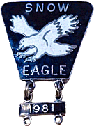 Snow Eagle motorcycle rally badge from Jean-Francois Helias