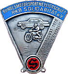 Solidaritat motorcycle rally badge from Jean-Francois Helias