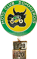 Sommieres motorcycle rally badge from Jean-Francois Helias