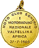 Sondrio motorcycle rally badge from Jean-Francois Helias
