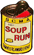 SCMA Soup Run motorcycle run badge from Jean-Francois Helias