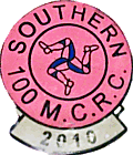 Southern 100 motorcycle race badge from Jean-Francois Helias