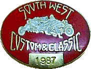 South West motorcycle show badge from Phil Drackley