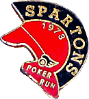 Spartons motorcycle run badge from Jean-Francois Helias