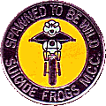 Spawned To Be Wild motorcycle rally badge