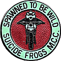 Spawned To Be Wild motorcycle rally badge from Jean-Francois Helias