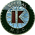 Special K MCC motorcycle club badge from Jean-Francois Helias