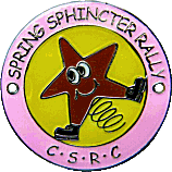 Spring Sphincter motorcycle rally badge from Jean-Francois Helias