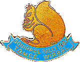 Squirrel motorcycle rally badge from Jean-Francois Helias