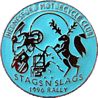 Stags N Slags motorcycle rally badge