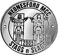 Stags N Slags motorcycle rally badge from Lone Wolf