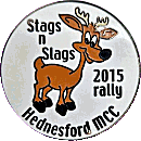 Stags N Slags motorcycle rally badge from Jean-Francois Helias