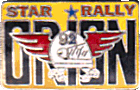 Star motorcycle rally badge from Scobie Foley
