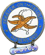 Starfish motorcycle rally badge from Ted Trett