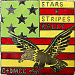 Stars And Stripes motorcycle rally badge from Jean-Francois Helias