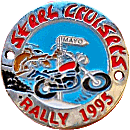 Steel Cruisers motorcycle rally badge from Jean-Francois Helias