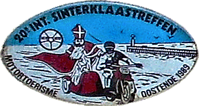 Sinterklaas motorcycle rally badge from Nigel Woodthorpe