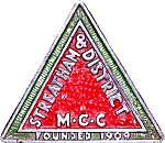 Streatham & DMCC motorcycle club badge from Jean-Francois Helias