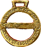 Sunbeam MCC Garden of England Run motorcycle run badge from Jean-Francois Helias