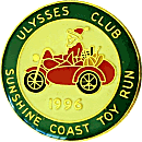 Sunshine Coast Toy Run motorcycle run badge from Jean-Francois Helias