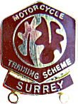 Surrey MTS motorcycle scheme badge from Jean-Francois Helias