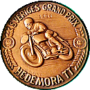 Swedish GP motorcycle race badge from Jean-Francois Helias