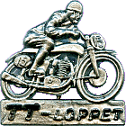 Swedish TT Lopet motorcycle race badge from Jean-Francois Helias