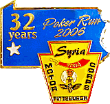 Syria Poker Run motorcycle run badge from Jean-Francois Helias