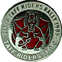 Taff Riders motorcycle rally badge
