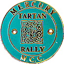 Tartan motorcycle rally badge from Jean-Francois Helias