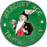 Tartan motorcycle rally badge from Ted Trett