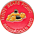 Teddy Bears Picnic motorcycle rally badge from Jean-Francois Helias