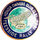Honda motorcycle rally badge from Heather MacGregor
