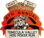 Temecula Valley motorcycle run badge from Jean-Francois Helias