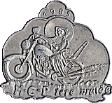 Tete Brulee motorcycle rally badge from Jean-Francois Helias