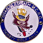 Thirsty Wolf motorcycle rally badge from Nigel Woodthorpe