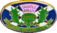 Thistle motorcycle rally badge from Bill Lees
