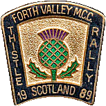 Thistle motorcycle rally badge from Bill Lees