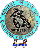 Thouars motorcycle rally badge from Jean-Francois Helias