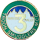 Three Sisters motorcycle rally badge