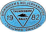 Thunderbird motorcycle rally badge from Jean-Francois Helias