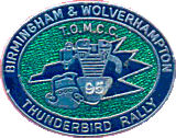 Thunderbird motorcycle rally badge